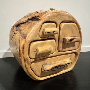 SOLD - Nature Turns - Handmade Aspen Wood Storage Box